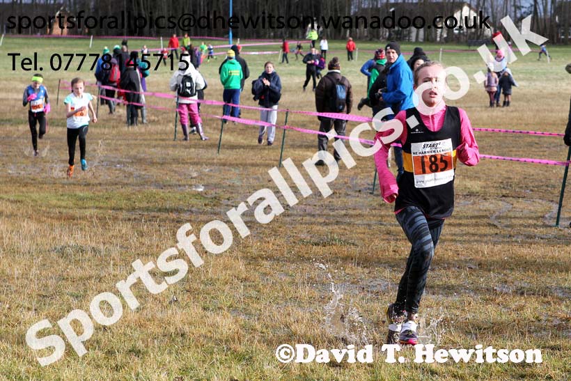 Girls under-11s NEHL, Jarrow. Photo: David T. Hewitson/Sports for All Pics
